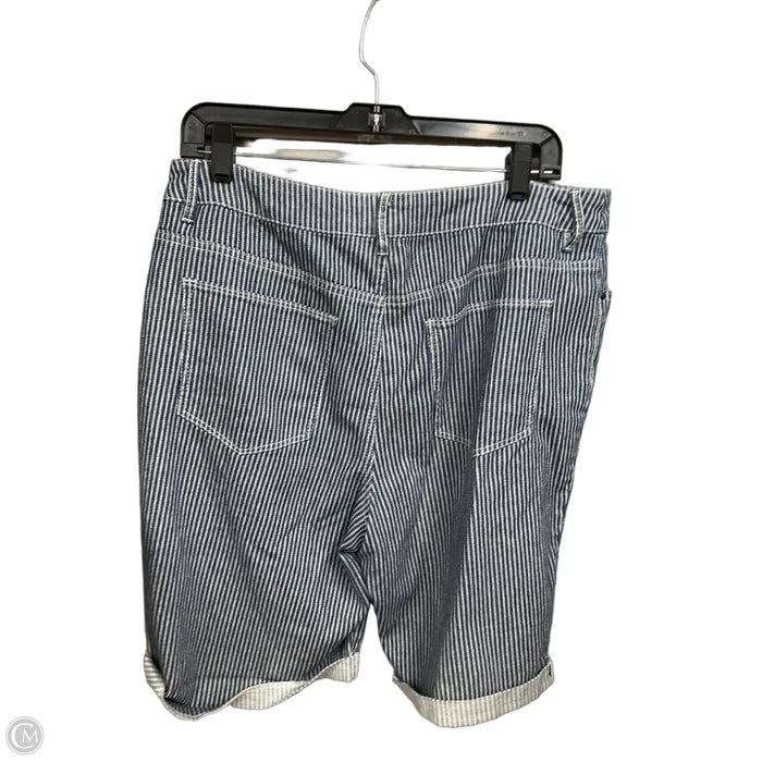 Shorts By Chicos In Striped Pattern, Size: M