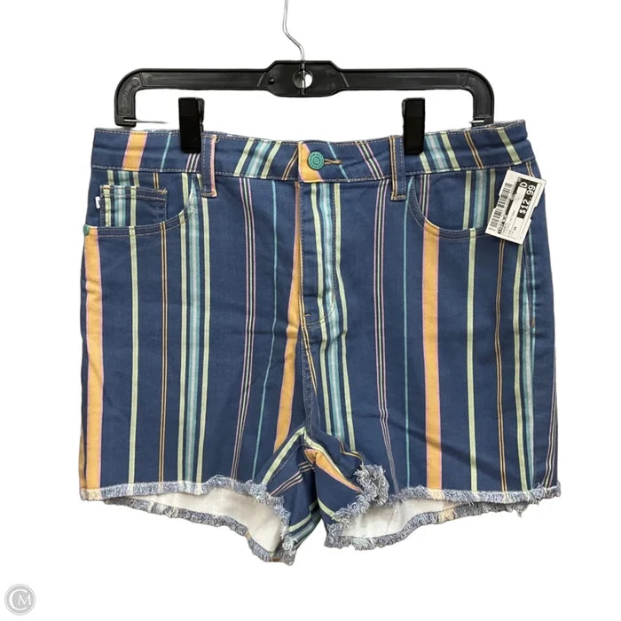 Shorts By Judy Blue In Striped Pattern, Size: 16