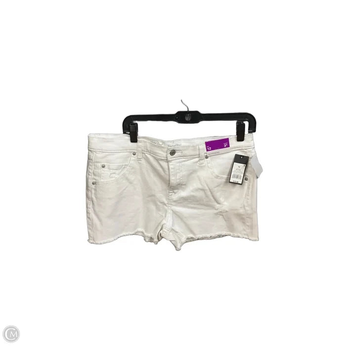 Shorts By Mossimo In White Denim, Size: 12