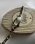 Silver and Golden watch