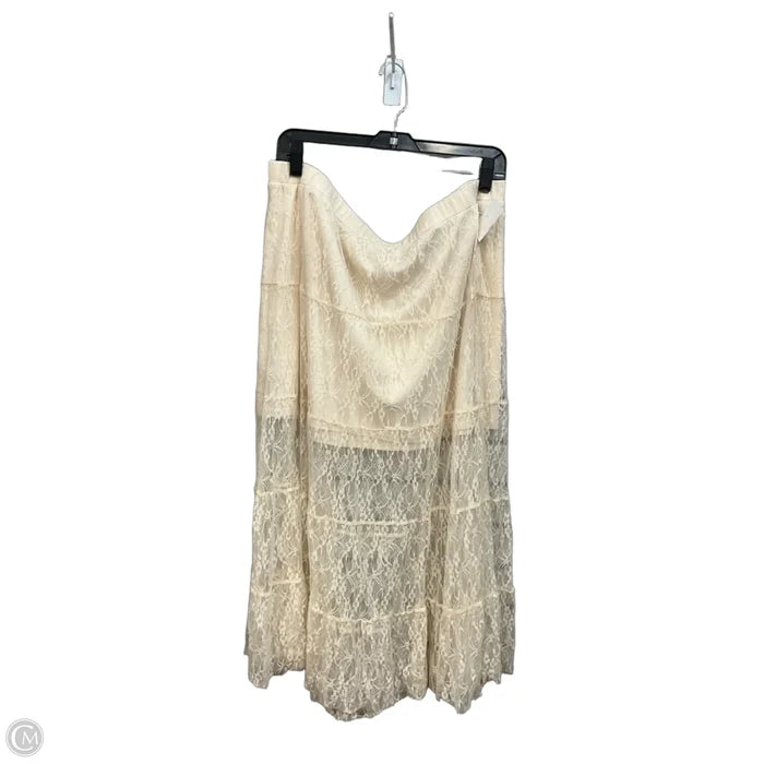 Skirt Maxi By And Now This In Cream, Size: 14