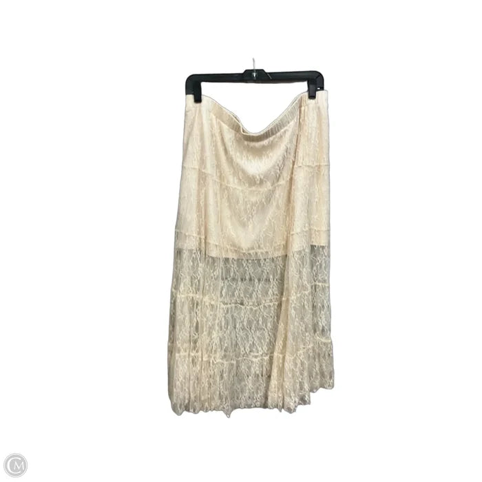 Skirt Maxi By And Now This In Cream, Size: 14