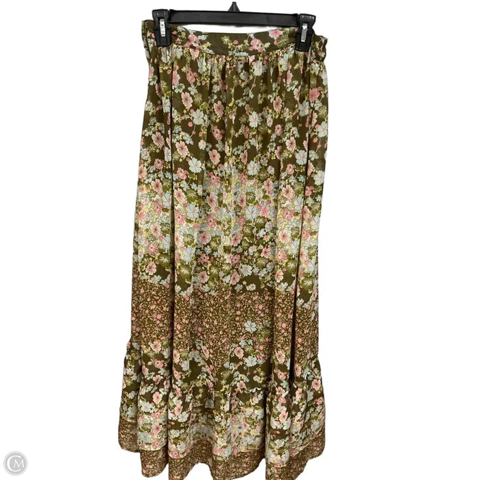 Skirt Maxi By H&m In Floral Print, Size: 8