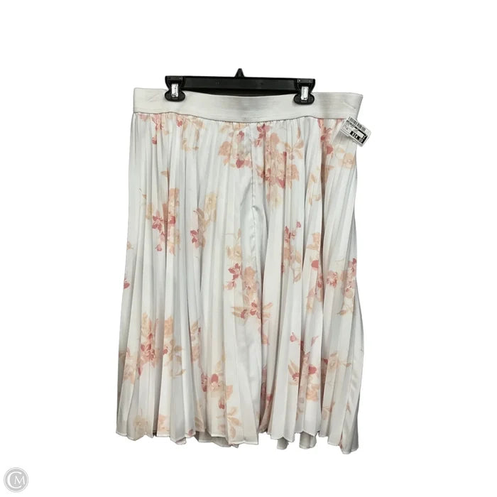 Skirt Maxi By Lane Bryant In White, Size: 20