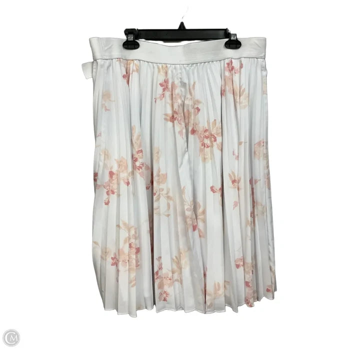 Skirt Maxi By Lane Bryant In White, Size: 20