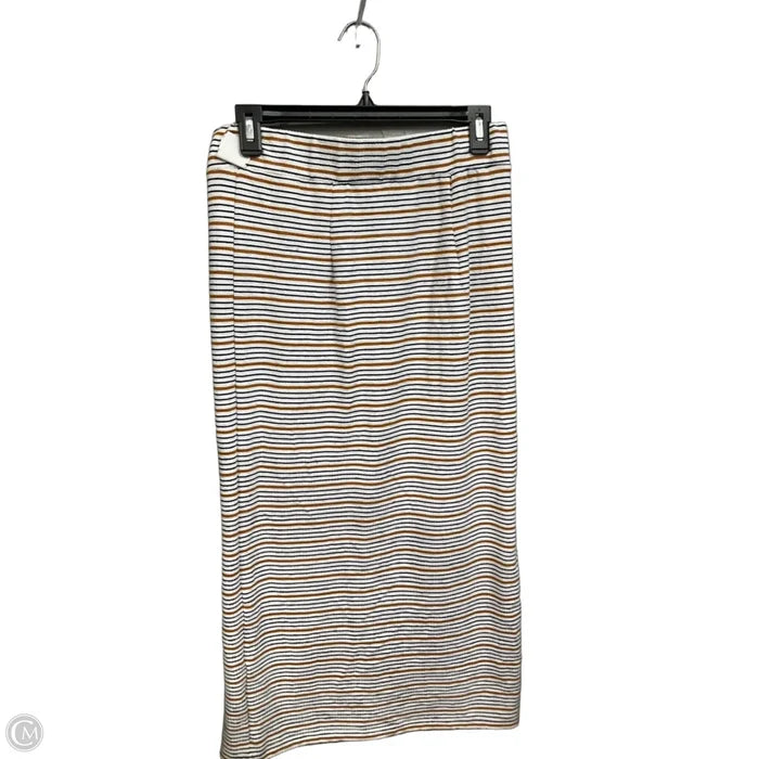 Skirt Maxi By Loft In Striped Pattern, Size: 4