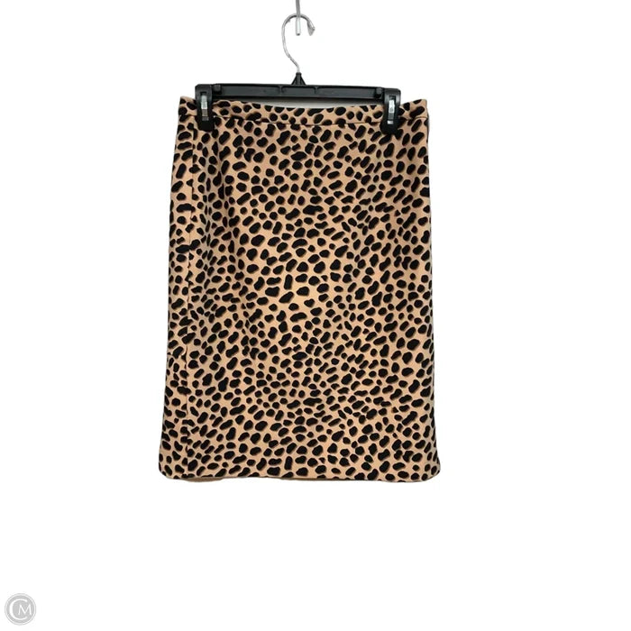 Skirt Midi By Ann Taylor In Animal Print, Size: 4