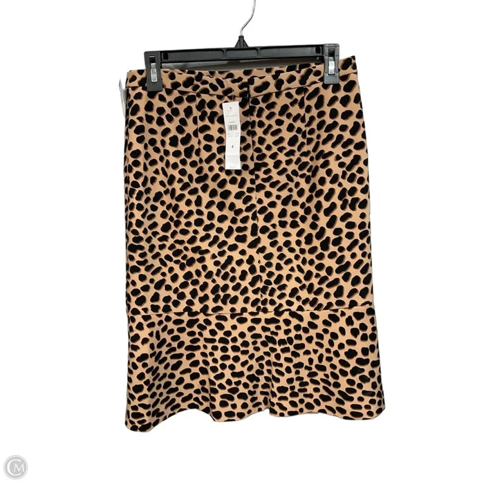 Skirt Midi By Ann Taylor In Animal Print, Size: 4