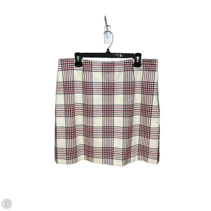 Skirt Midi By Brooks Brothers In Blue & Red & White, Size: 14