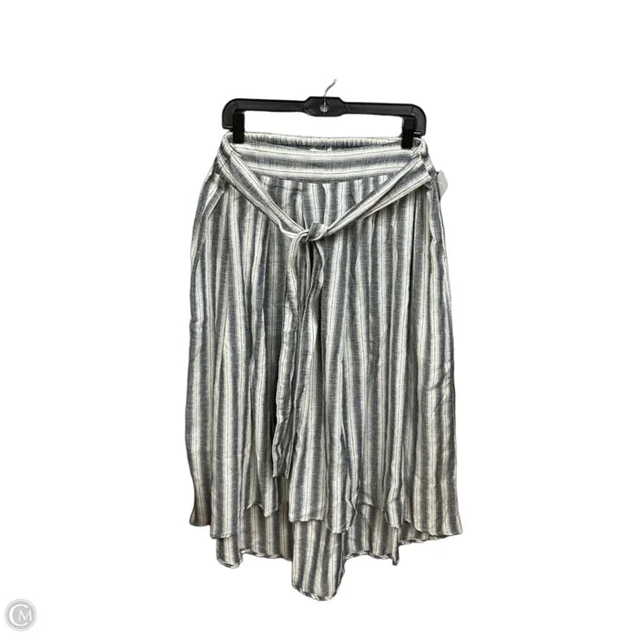 Skirt Midi By Max Studio In Striped Pattern, Size: Xl