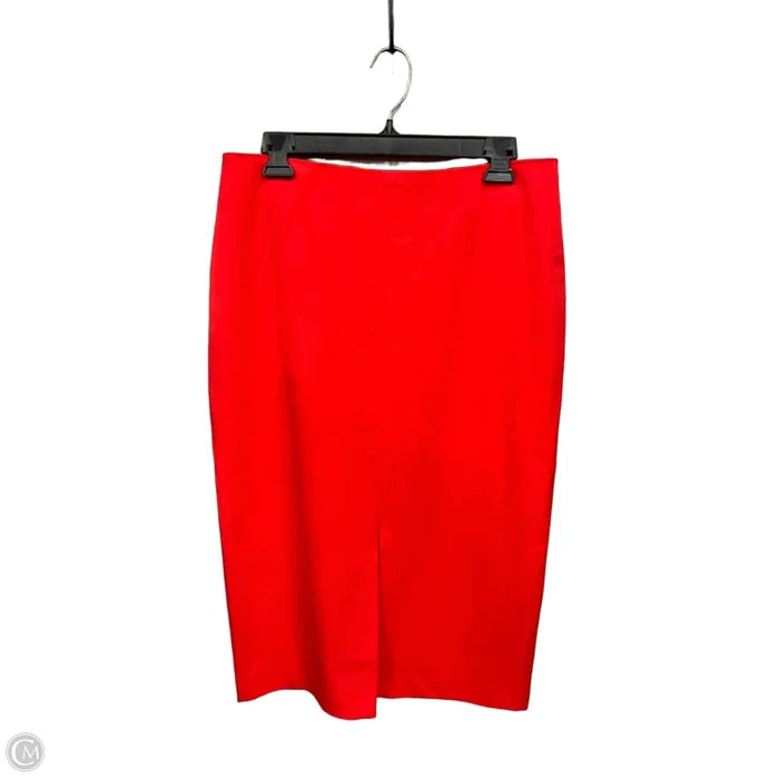 Skirt Midi By New York And Co In Orange, Size: 8