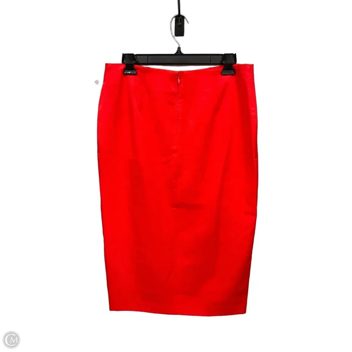Skirt Midi By New York And Co In Orange, Size: 8