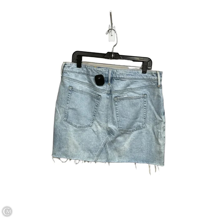 Skirt Mini & Short By Free Assembly In Blue Denim, Size: 16