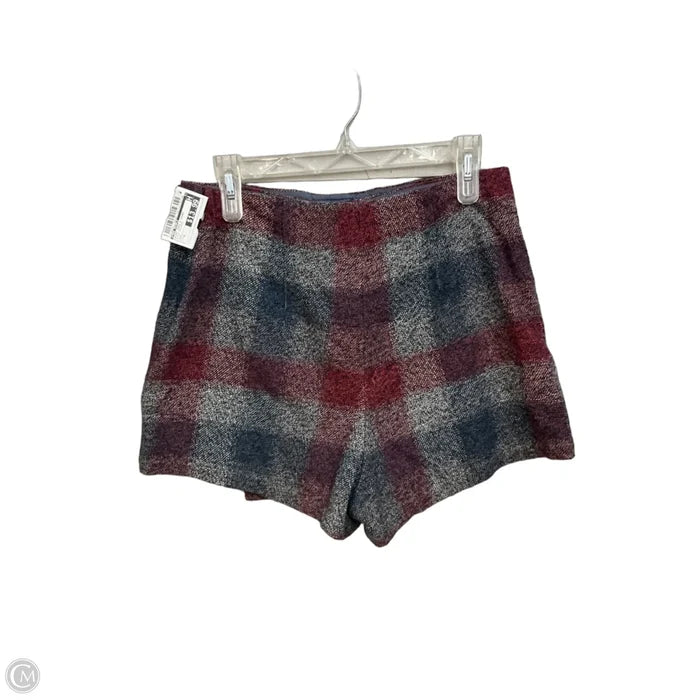 Skirt Mini & Short By Free People In Plaid Pattern, Size: 8