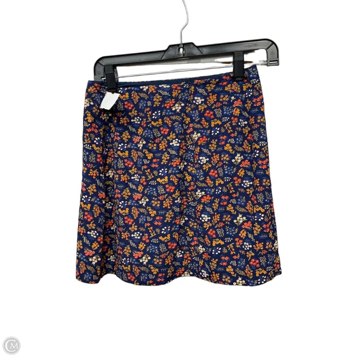 Skirt Mini & Short By Madewell In Floral Print, Size: 0