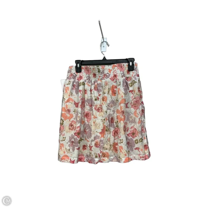 Skirt Mini & Short By Maurices In Floral Print, Size: 4