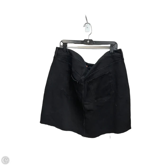 Skirt Mini & Short By Old Navy In Black Denim, Size: 22
