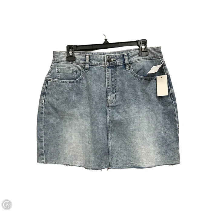 Skirt Mini & Short By Vigoss In Blue Denim, Size: 8