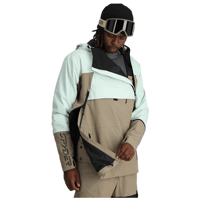 Spyder Men's All Out Anorak Jacket 2024 Wintergreen