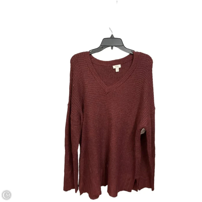 Sweater By Ana In Maroon, Size: Xl