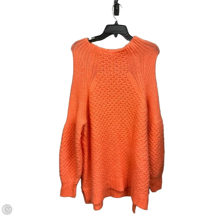 Sweater By Anthropologie In Orange, Size: Xl
