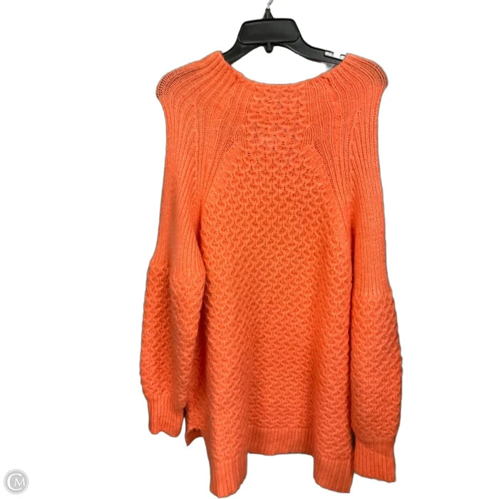 Sweater By Anthropologie In Orange, Size: Xl