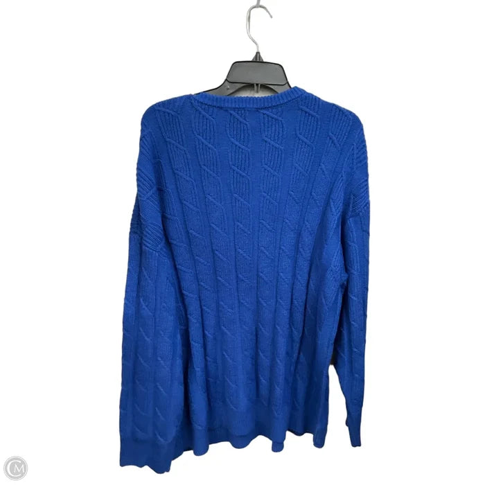 Sweater By Ashley Stewart In Blue, Size: 2x