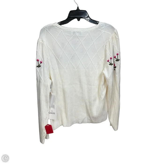 Sweater By Cece In Floral Print, Size: Xl