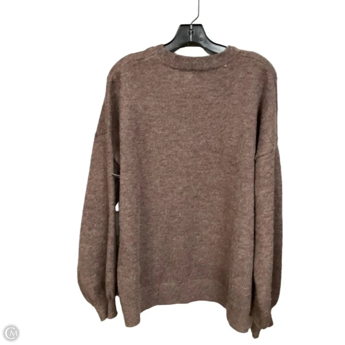 Sweater By Clothes Mentor In Brown, Size: Xl