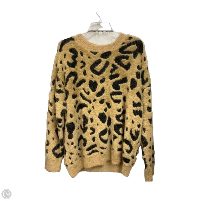 Sweater By Clothes Mentor In Leopard Print, Size: Xl