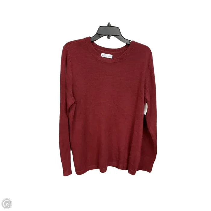 Sweater By Croft And Barrow In Maroon, Size: Xl