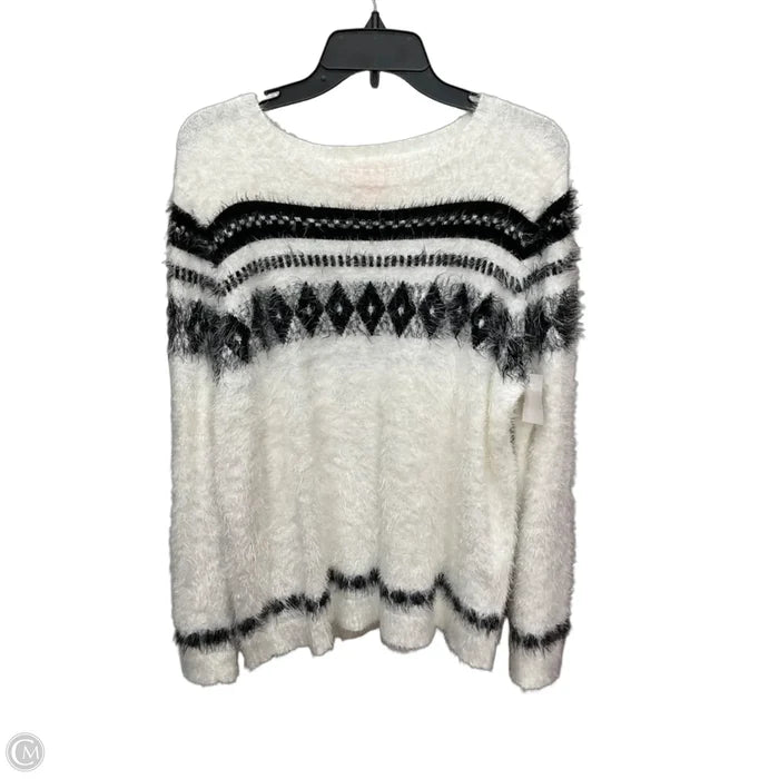 Sweater By Joe Fresh In White, Size: Xl