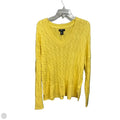 Sweater By Jones And Co In Yellow, Size: Xl