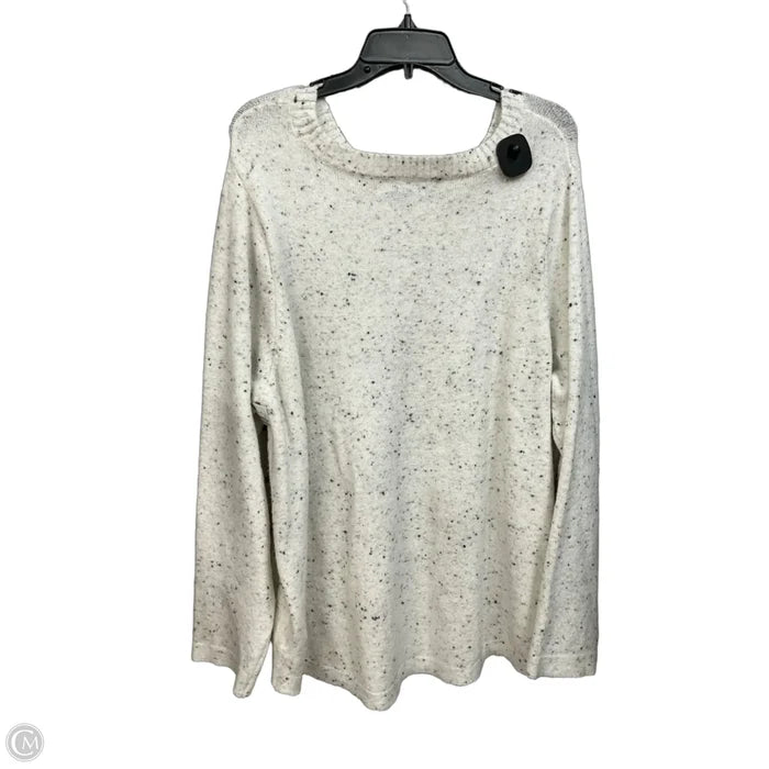Sweater By Karen Scott In Grey, Size: 4x