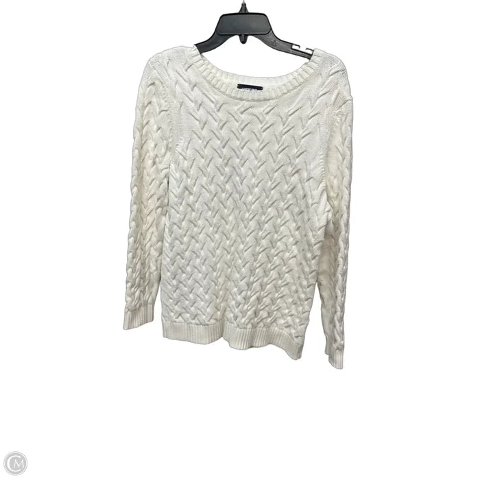 Sweater By Lands End In Cream, Size: Xl