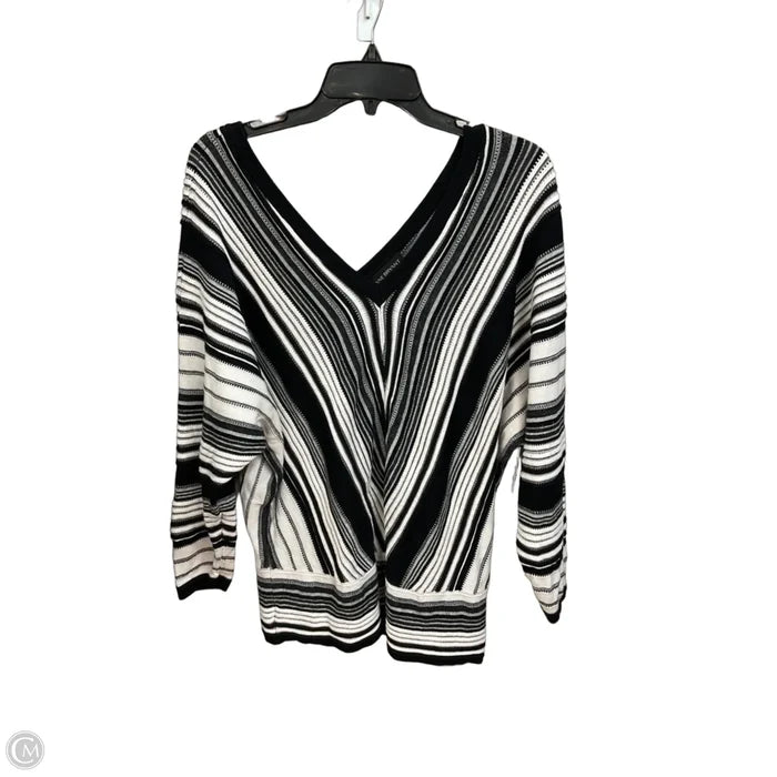 Sweater By Lane Bryant In Black & White, Size: Xxl