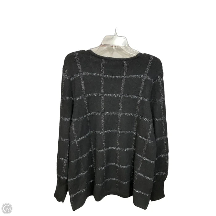 Sweater By Liz Claiborne In Black, Size: Xlp