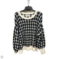 Sweater By Loft In Black & White, Size: L