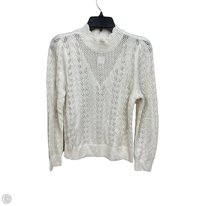 Sweater By Loft In Cream, Size: S