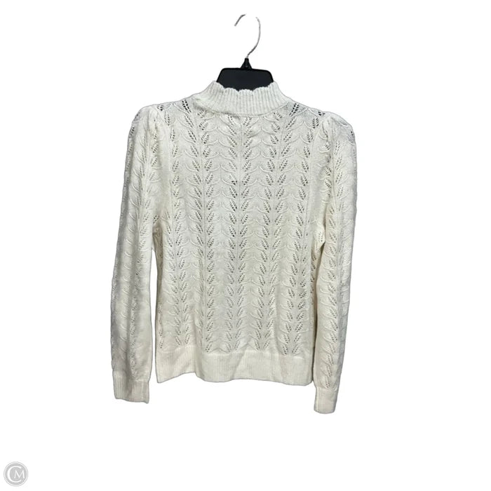 Sweater By Loft In Cream, Size: S