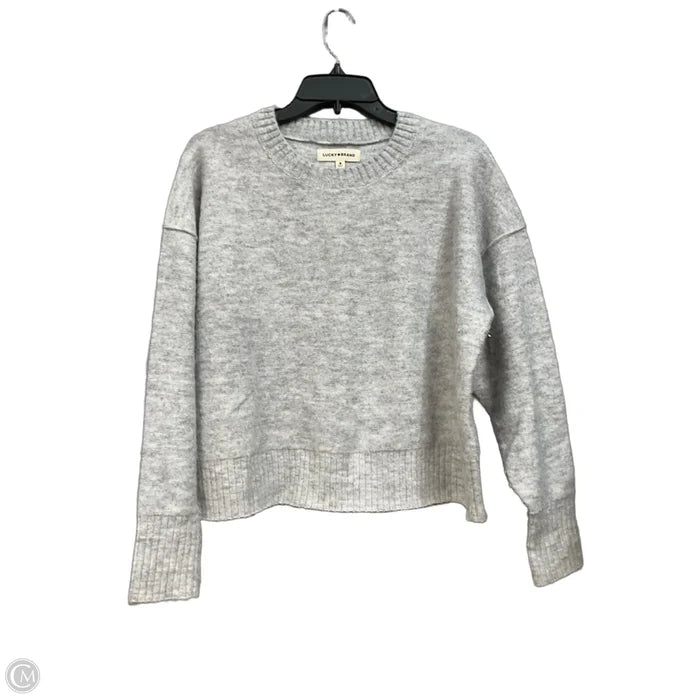 Sweater By Lucky Brand In Grey, Size: M