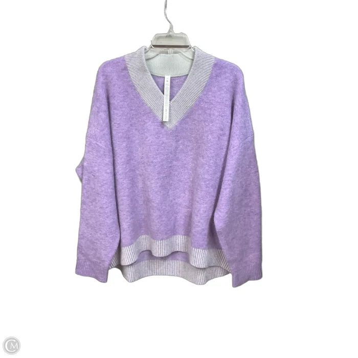 Sweater By Lululemon In Purple, Size: Xl