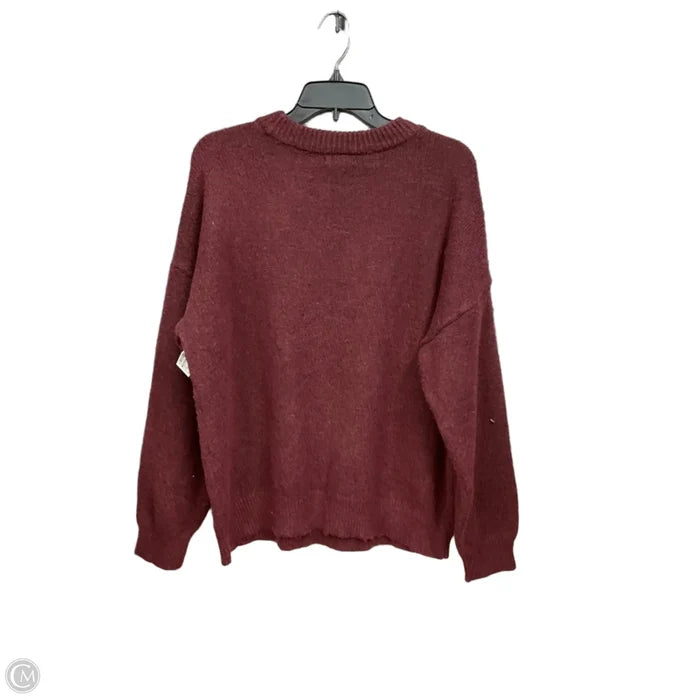 Sweater By Maurices In Maroon, Size: Xxl