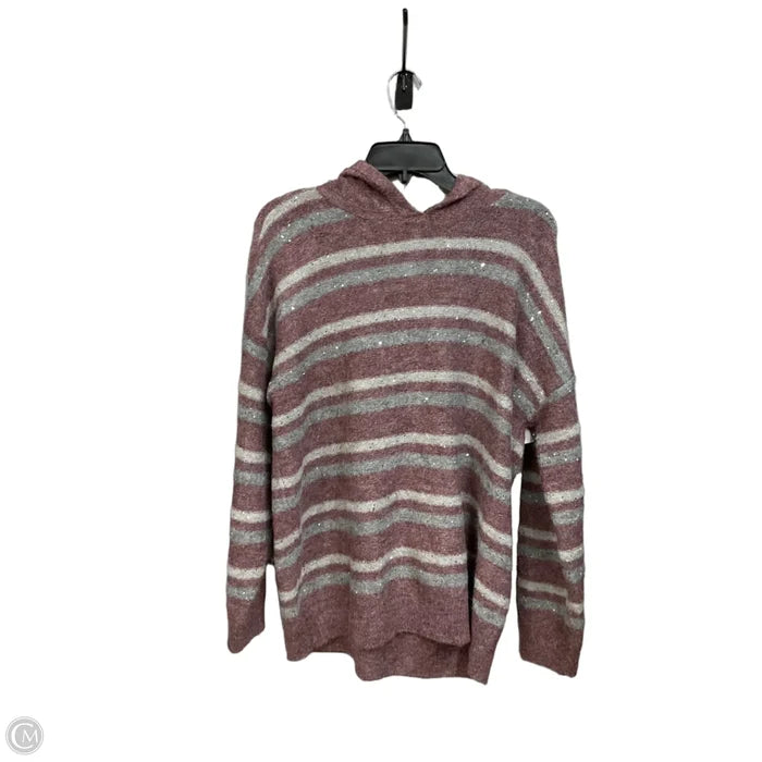 Sweater By Nine West Apparel In Grey & Red, Size: Xl