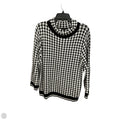 Sweater By Talbots In Black & White, Size: Xl