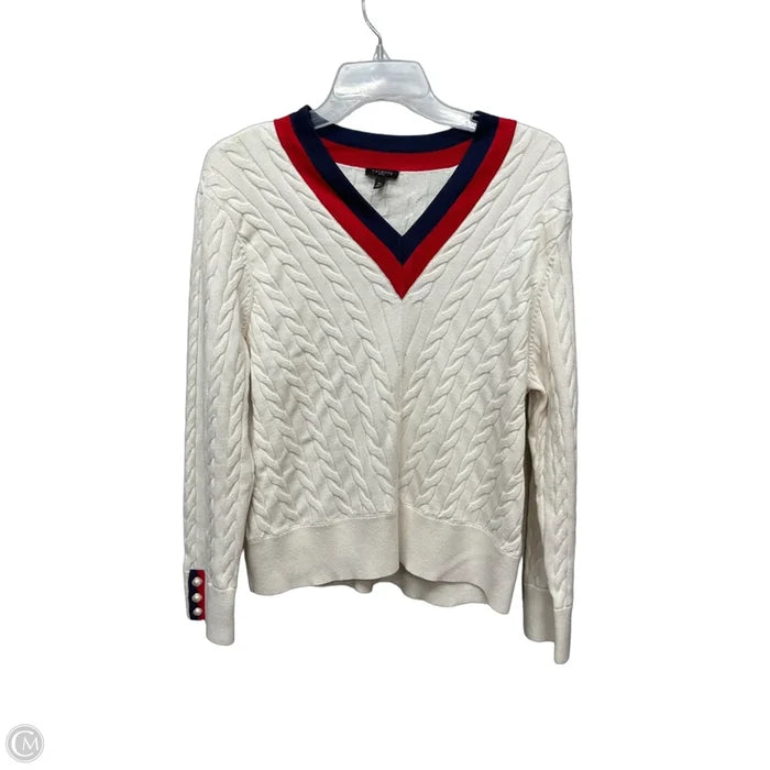 Sweater By Talbots In Cream, Size: Xlp