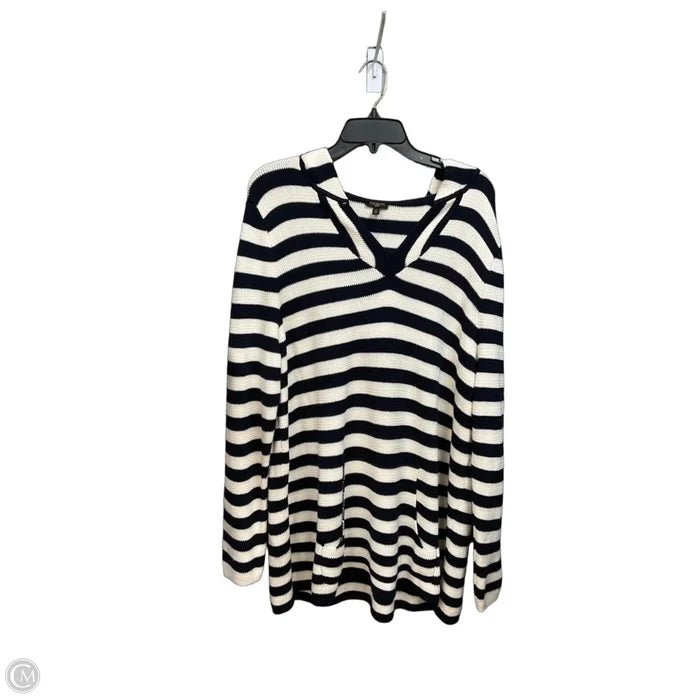 Sweater By Talbots In Striped Pattern, Size: 3x