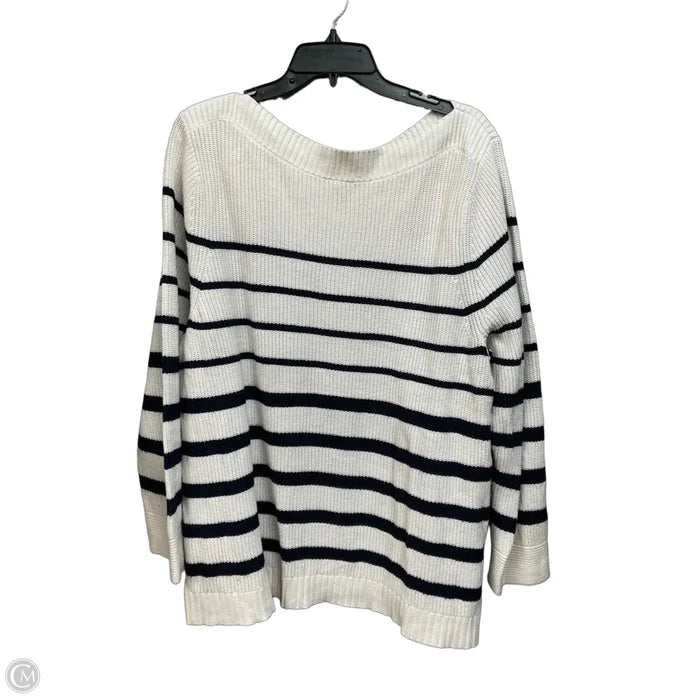 Sweater By Talbots In Striped Pattern, Size: 3x