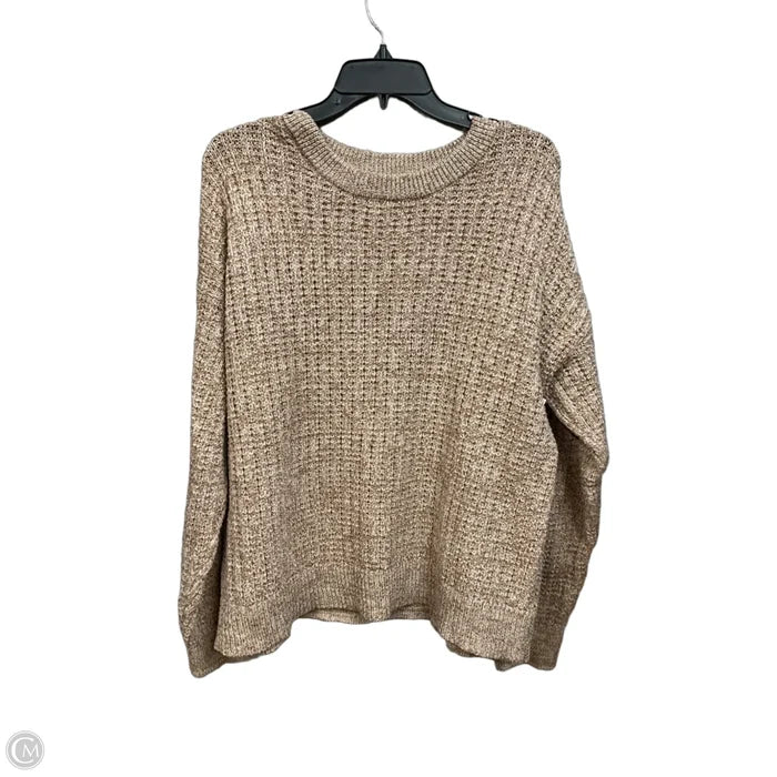 Sweater By Time And Tru In Tan, Size: Xl