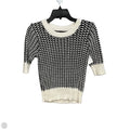 Sweater Short Sleeve By Banana Republic In Black & White, Size: Xs